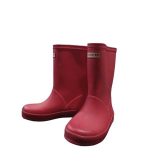 Red Childs Hunter Boots